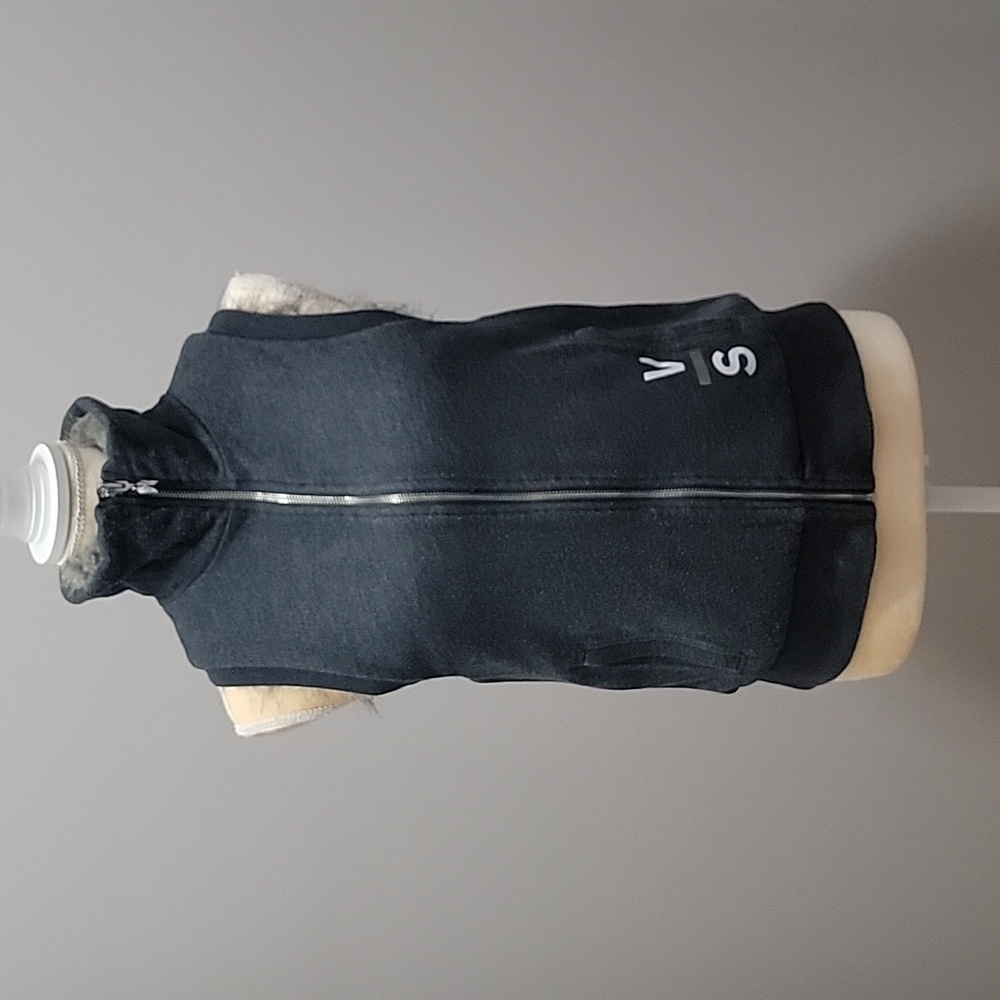 Victoria's Secret Reversible Faux Fur Vest Charcoal Sz. XS